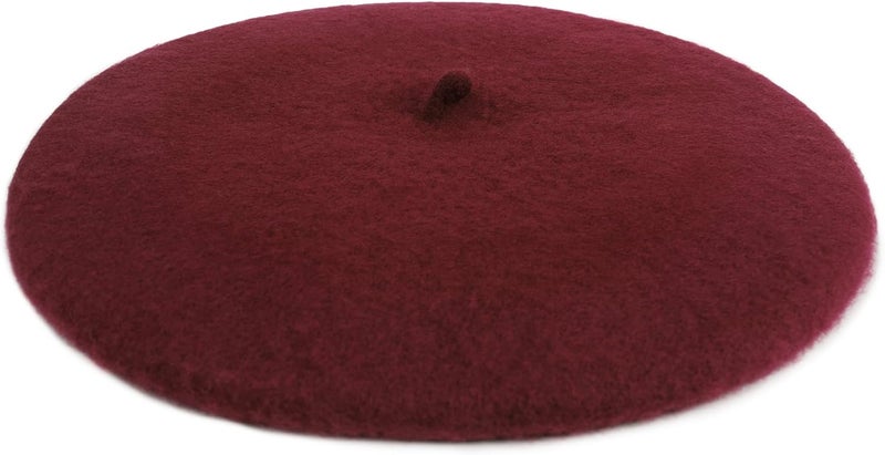 Wheebo Berets for Kids Wool French Beret Hats Artist Painter Hats for Little Girls Boys Solid Color Style - Image 2